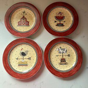 Debbie Mumm Weathervane Sakura Salad Plates